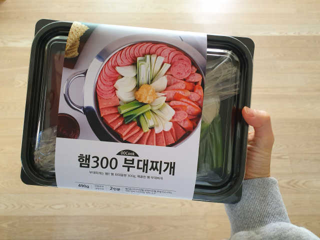땡땡쿡 햄300 부대찌개 2인분 라면사리 포함 리뷰 사진