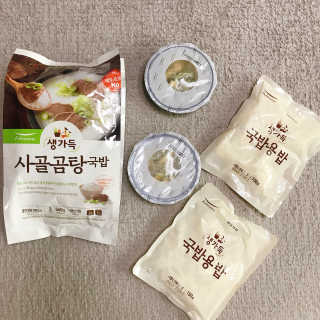 [풀무원] 사골곰탕국밥 황태해장국밥 — 3.67점을 준 리뷰어가 2018년 6월 올린 사용 사진