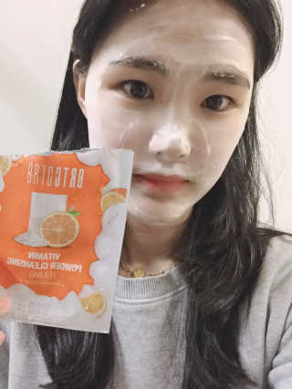 비알티씨 V10 파우더 클렌징 티백 2종 — 4점을 준 리뷰어가 2019년 2월 올린 사용 사진