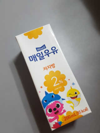 매일우유 멸균 매일우유 저지방 2프로 멸균 핑크퐁 에디션 6입 — 5점을 준 리뷰어가 2018년 1월 올린 사용 사진