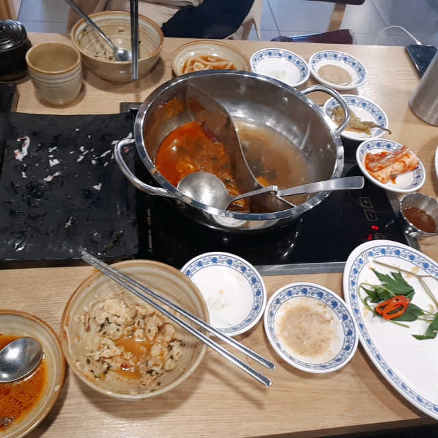 [미스터시래기]이베리코 시래기 샤브샤브+칼국수 사리 리뷰 사진