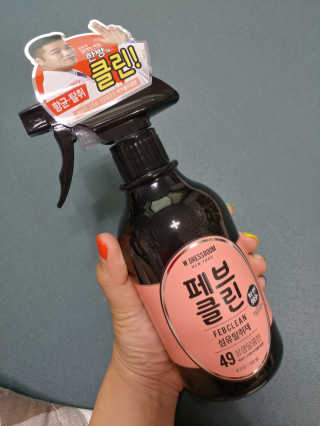 더블유드레스룸 페브클린 500ml — 5점을 준 리뷰어가 2018년 8월 올린 사용 사진
