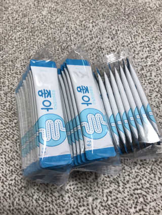 메이준뉴트리 모유유래 유산균 장좋아 2gx30포 — 4.5점을 준 리뷰어가 2020년 2월 올린 사용 사진