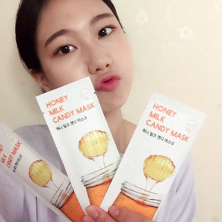 캔디오레이디 허니밀크 캔디마스크 — 5점을 준 리뷰어가 2016년 7월 올린 사용 사진