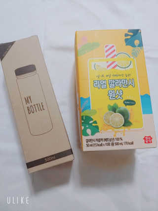 장수농가 리얼깔라만시 원샷 50ml 10팩+보틀 — 4점을 준 리뷰어가 2019년 5월 올린 사용 사진