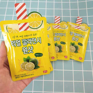 장수농가 리얼깔라만시 원샷 50ml 10팩+보틀 — 5점을 준 리뷰어가 2019년 5월 올린 사용 사진