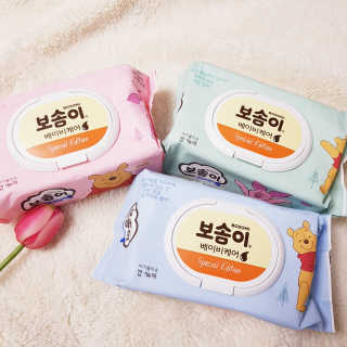 보솜이 아기물티슈 베이비케어 푸에디션 캡 74매 10입 — 5점을 준 리뷰어가 2019년 4월 올린 사용 사진