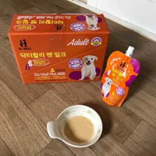 닥터할리펫밀크 8종 — 5점을 준 리뷰어가 2019년 4월 올린 사용 사진