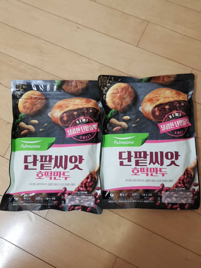 [풀무원] 단팥씨앗 호떡만두 리뷰 사진