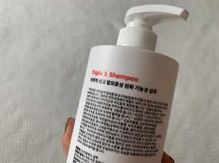나실패밀리 트리플에스 탈모 샴푸 1000ml — 5점을 준 리뷰어가 2019년 4월 올린 사용 사진