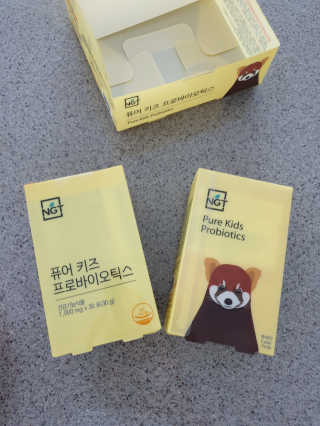 네츄럴굿띵스 퓨어 키즈 프로바이오틱스 60포 — 5점을 준 리뷰어가 2019년 5월 올린 사용 사진