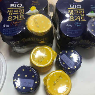 [매일 바이오] 생크림요거트 플레인 12개 + 유자 12개 — 5점을 준 리뷰어가 2019년 7월 올린 사용 사진
