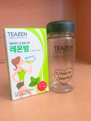 티젠 레몬밤 + 마이보틀 — 3.33점을 준 리뷰어가 2018년 7월 올린 사용 사진