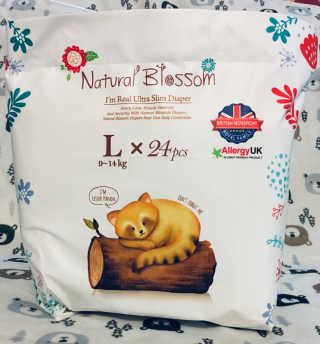 네추럴블라썸 NATURAL BLOSSOM 슈퍼 얇은 바지 기저귀 — 5점을 준 리뷰어가 2018년 12월 올린 사용 사진