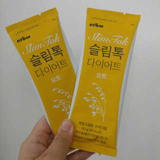 [이롬] 슬림톡 다이어트（오트or깔라만시 랜덤1종） — 4.5점을 준 리뷰어가 2019년 5월 올린 사용 사진