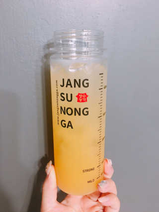 장수농가 리얼깔라만시 원샷 50ml 10팩+보틀 — 4.5점을 준 리뷰어가 2019년 5월 올린 사용 사진