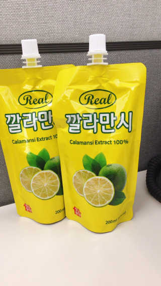 장수농가 리얼깔라만시 — 5점을 준 리뷰어가 2018년 4월 올린 사용 사진