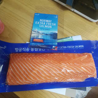 동원산업 항공직송 동원생연어 — 5점을 준 리뷰어가 2019년 7월 올린 사용 사진