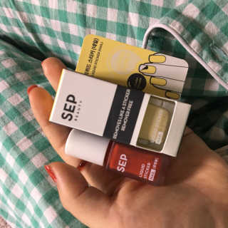 SEP 리퀴드 스티커 네일 - 마카롱 딜라이트 컬렉션 — 5점을 준 리뷰어가 2018년 5월 올린 사용 사진