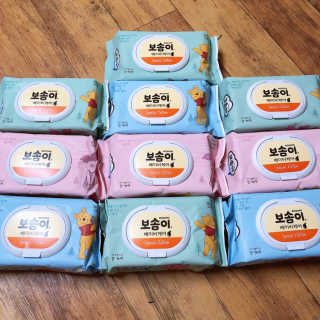 보솜이 아기물티슈 베이비케어 푸에디션 캡 74매 10입 — 5점을 준 리뷰어가 2019년 4월 올린 사용 사진