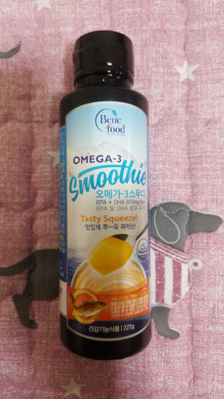 오메가-3스무디 [오메가스무디] 짜먹는 오메가3 DHA 임산부 어린이 — 5점을 준 리뷰어가 2019년 3월 올린 사용 사진