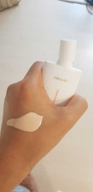 쥴라이Jullai 슈퍼 12 바운스 선 플루이드 SPF50+ PA++++ — 5점을 준 리뷰어가 2019년 7월 올린 사용 사진