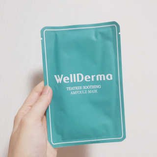 웰더마 차 이슬 티트리 수딩 앰플 마스크 — 5점을 준 리뷰어가 2019년 11월 올린 사용 사진