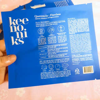 키노닉스 Querencia_Flawless 마스크팩 — 5점을 준 리뷰어가 2019년 3월 올린 사용 사진