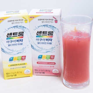 센트룸 아쿠아비타 레몬향, 딸기향 — 5점을 준 리뷰어가 2019년 6월 올린 사용 사진
