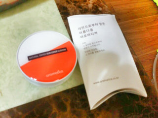 아로마티카 내추럴 틴티드 썬 커버 쿠션 SPF 30/PA++ — 4점을 준 리뷰어가 2016년 7월 올린 사용 사진