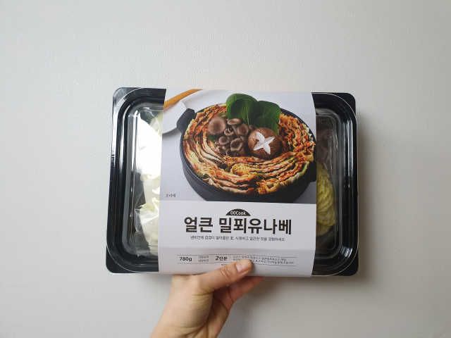 땡땡쿡 얼큰 밀푀유 나베 2인분 980g 우동사리 포함 리뷰 사진
