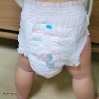 보솜이 베이비케어 팬티형 기저귀 — 3.83점을 준 리뷰어가 2019년 3월 올린 사용 사진