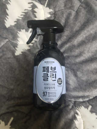 더블유드레스룸 페브클린 500ml — 5점을 준 리뷰어가 2018년 11월 올린 사용 사진