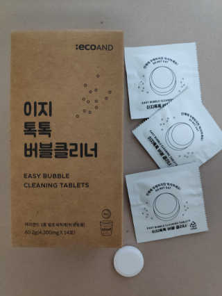 [에코앤드]이지톡톡 버블클리너 1종세척제 — 5점을 준 리뷰어가 2019년 8월 올린 사용 사진