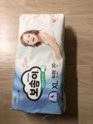 보솜이 리얼코튼 팬티형 — 5점을 준 리뷰어가 2019년 3월 올린 사용 사진