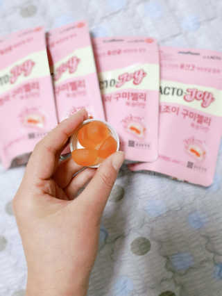 락토조이 구미젤리 복숭아맛 — 5점을 준 리뷰어가 2019년 10월 올린 사용 사진