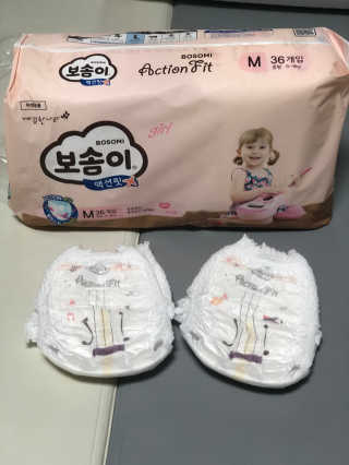 보솜이 액션핏 팬티형 — 3.5점을 준 리뷰어가 2019년 3월 올린 사용 사진
