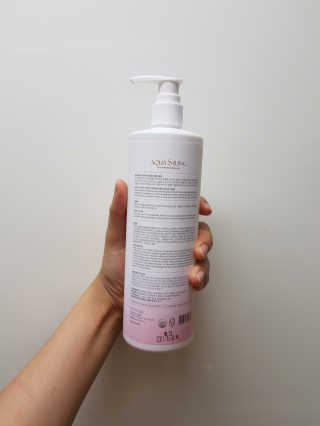 아쿠아큐링 아쿠아S링 퓨어리프레싱 헤어케어 500ml — 5점을 준 리뷰어가 2018년 8월 올린 사용 사진