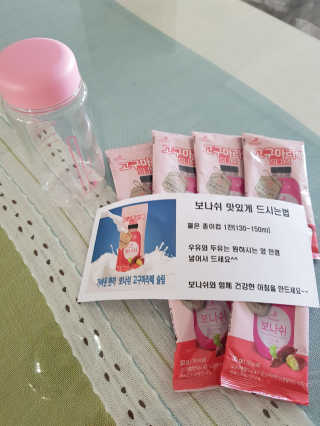 보나쉬슬림 고구마라떼 6pc+보틀 — 5점을 준 리뷰어가 2019년 5월 올린 사용 사진