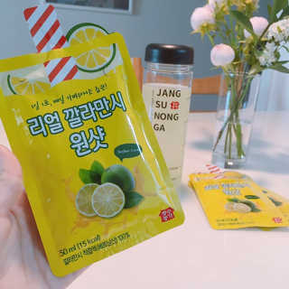 장수농가 리얼깔라만시 원샷 50ml 10팩+보틀 — 5점을 준 리뷰어가 2019년 5월 올린 사용 사진