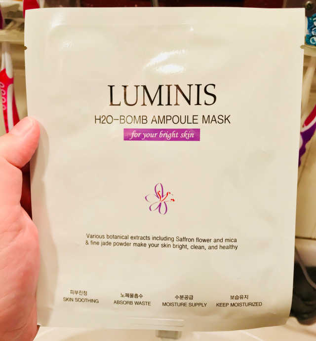 루미 너 H2O-Bomb AMPOULE MASK 리뷰 사진