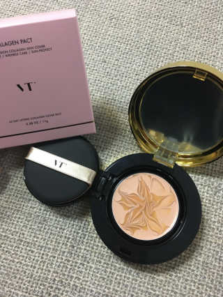 브이티 코스메틱 VT 리얼 콜라겐 팩트 — 3.83점을 준 리뷰어가 2017년 4월 올린 사용 사진