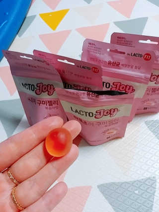 락토조이 구미젤리 복숭아맛 — 4.5점을 준 리뷰어가 2019년 6월 올린 사용 사진