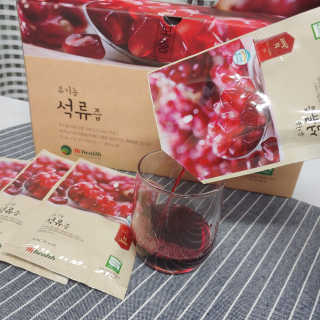 [하이헬스] 정말 진하고 맛있는 유기농 석류즙 30포 — 5점을 준 리뷰어가 2019년 11월 올린 사용 사진