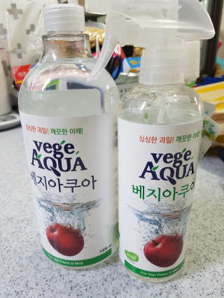 베지아쿠아 475ml + 리필 1000ml 1Set — 5점을 준 리뷰어가 2019년 7월 올린 사용 사진