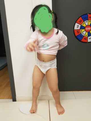 보솜이 리얼코튼 팬티형 — 5점을 준 리뷰어가 2019년 3월 올린 사용 사진