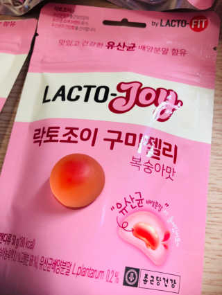 락토조이 구미젤리 복숭아맛 — 5점을 준 리뷰어가 2019년 6월 올린 사용 사진