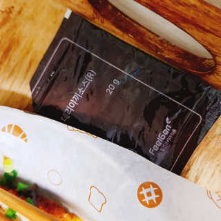 네이처플로우 올립 닭도그 450g 2팩 무료소스 2팩증정 1팩당 80g — 4.17점을 준 리뷰어가 2018년 11월 올린 사용 사진
