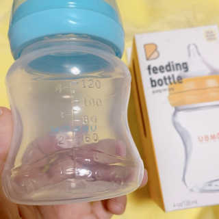 유비맘 신생아젖병 120ml 트리플팩_ 젖꼭지 포함 — 5점을 준 리뷰어가 2020년 2월 올린 사용 사진