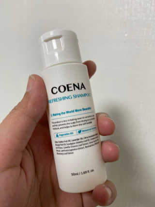 코에나샴푸 자연유래 식물성 코에나 샴푸 50ml — 5점을 준 리뷰어가 2020년 4월 올린 사용 사진